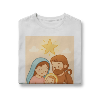 Nome do produto Camiseta Quality Juvenil – Sagrada Família (Estilo Infantil | 10 a 14 anos)