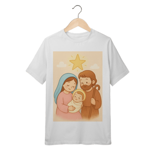Nome do produto Camiseta Quality Juvenil – Sagrada Família (Estilo Infantil | 10 a 14 anos)