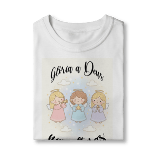 Nome do produto Camiseta Classic Infantil Glória a Deus nas Alturas – Anjinhos
