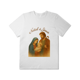 Nome do produto T-Shirt Plus Size Natal é Jesus – Sagrada Família
