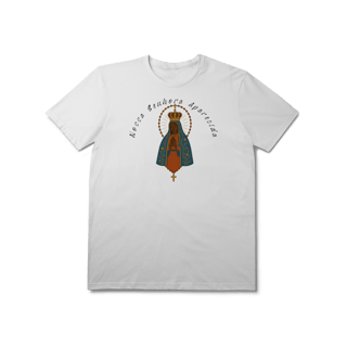 Nome do produto T-Shirt Prime – Nossa Senhora Aparecida (Estampas Grandes Frente e Costas)