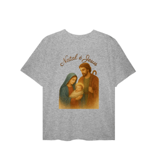 Nome do produto T-Shirt Plus Size Natal é Jesus – Sagrada Família