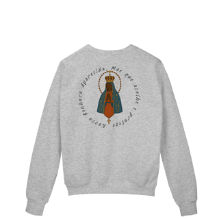 Nome do produto Moletom Prime Fechado – Nossa Senhora Aparecida (Frente Pequena + Costas Grandes)