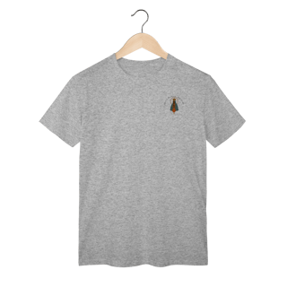 Nome do produto T-Shirt Classic – Nossa Senhora Aparecida (Emblema na Frente + Estampa Grande nas Costas)