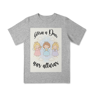 Nome do produto Camiseta Classic Infantil Glória a Deus nas Alturas – Anjinhos