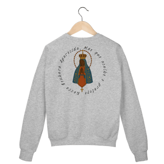 Nome do produto Moletom Prime Fechado – Nossa Senhora Aparecida (Frente e Costas)