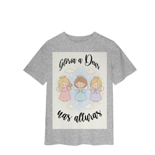 Nome do produto Camiseta Classic Infantil Glória a Deus nas Alturas – Anjinhos