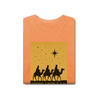 Nome do produto T-Shirt Estonada Vinde Adorá-Lo – Reis Magos