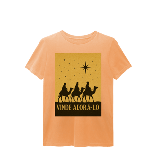 Nome do produto T-Shirt Estonada Vinde Adorá-Lo – Reis Magos