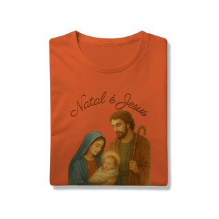 Nome do produto T-Shirt Prime Natal é Jesus – Sagrada Família
