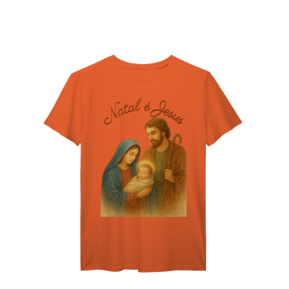 Nome do produto T-Shirt Prime Natal é Jesus – Sagrada Família