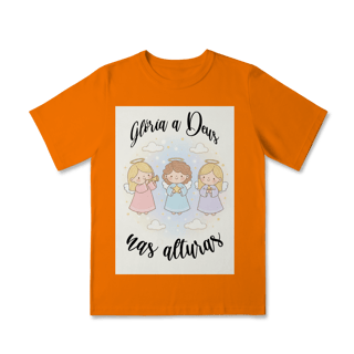 Nome do produto Camiseta Classic Infantil Glória a Deus nas Alturas – Anjinhos