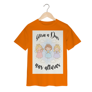 Nome do produto Camiseta Classic Infantil Glória a Deus nas Alturas – Anjinhos