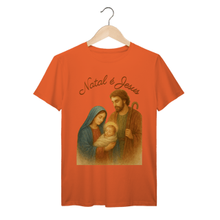 Nome do produto T-Shirt Prime Natal é Jesus – Sagrada Família