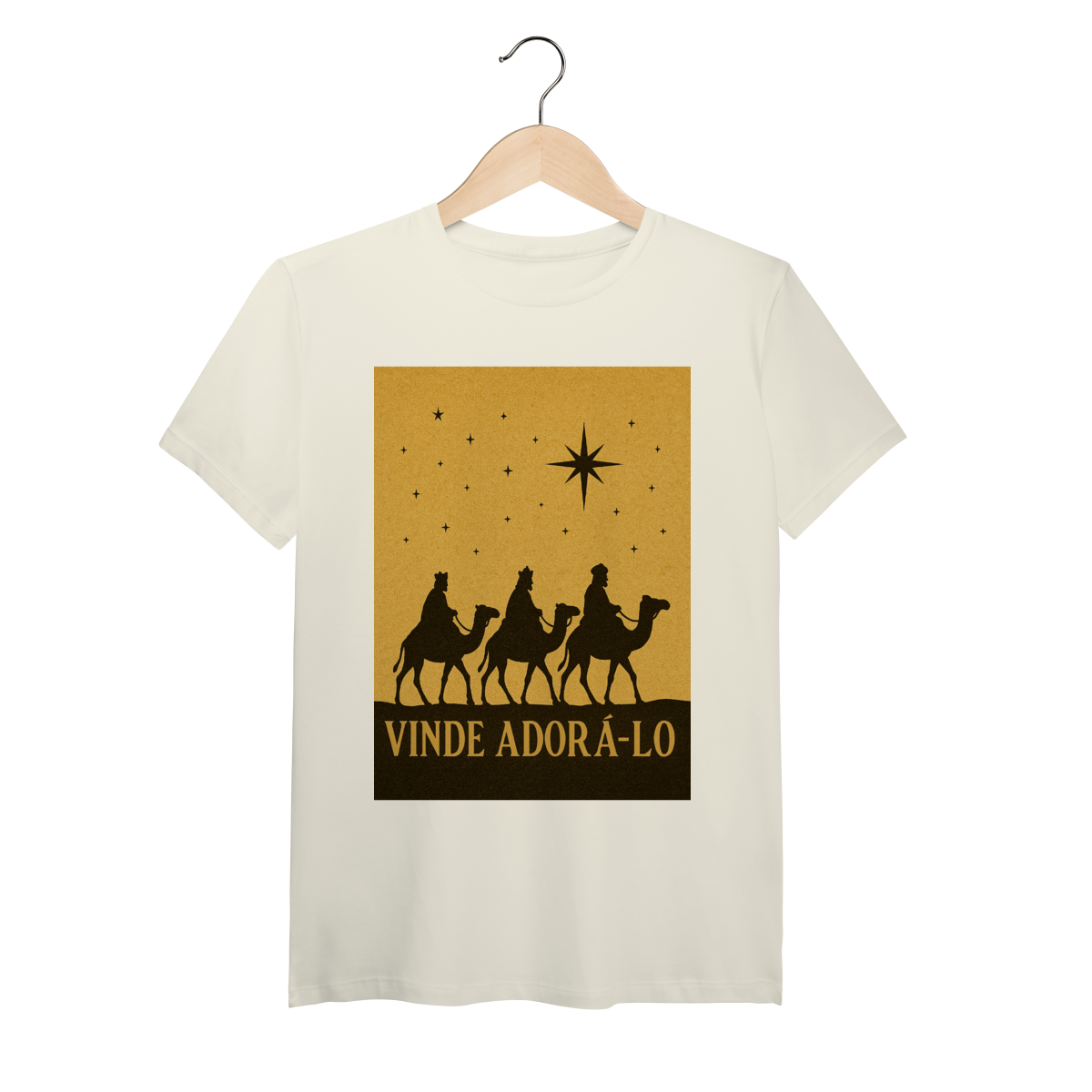 Nome do produto: T-Shirt Pima Vinde Adorá-Lo – Reis Magos