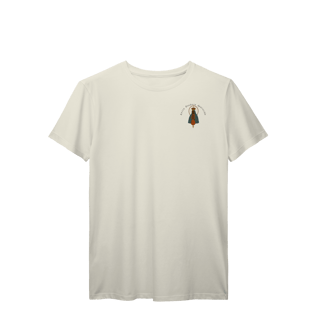 Nome do produto T-Shirt Prime – Nossa Senhora Aparecida (Emblema na Frente + Estampa Grande nas Costas)