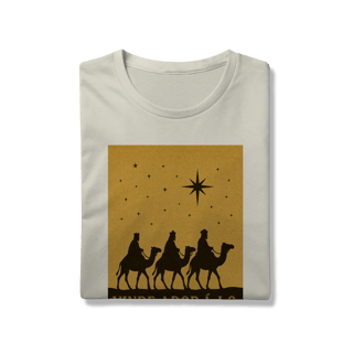 Nome do produto T-Shirt Prime Vinde Adorá-Lo – Reis Magos