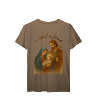 Nome do produto T-Shirt Prime Natal é Jesus – Sagrada Família