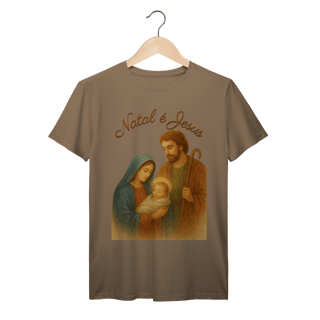 Nome do produto T-Shirt Prime Natal é Jesus – Sagrada Família