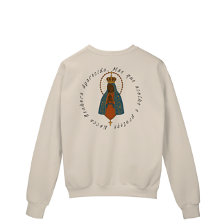 Nome do produto Moletom Prime Fechado – Nossa Senhora Aparecida (Frente e Costas)