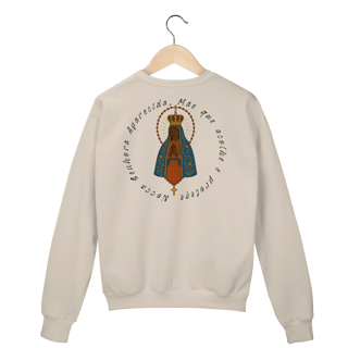 Nome do produto Moletom Prime Fechado – Nossa Senhora Aparecida (Frente Pequena + Costas Grandes)