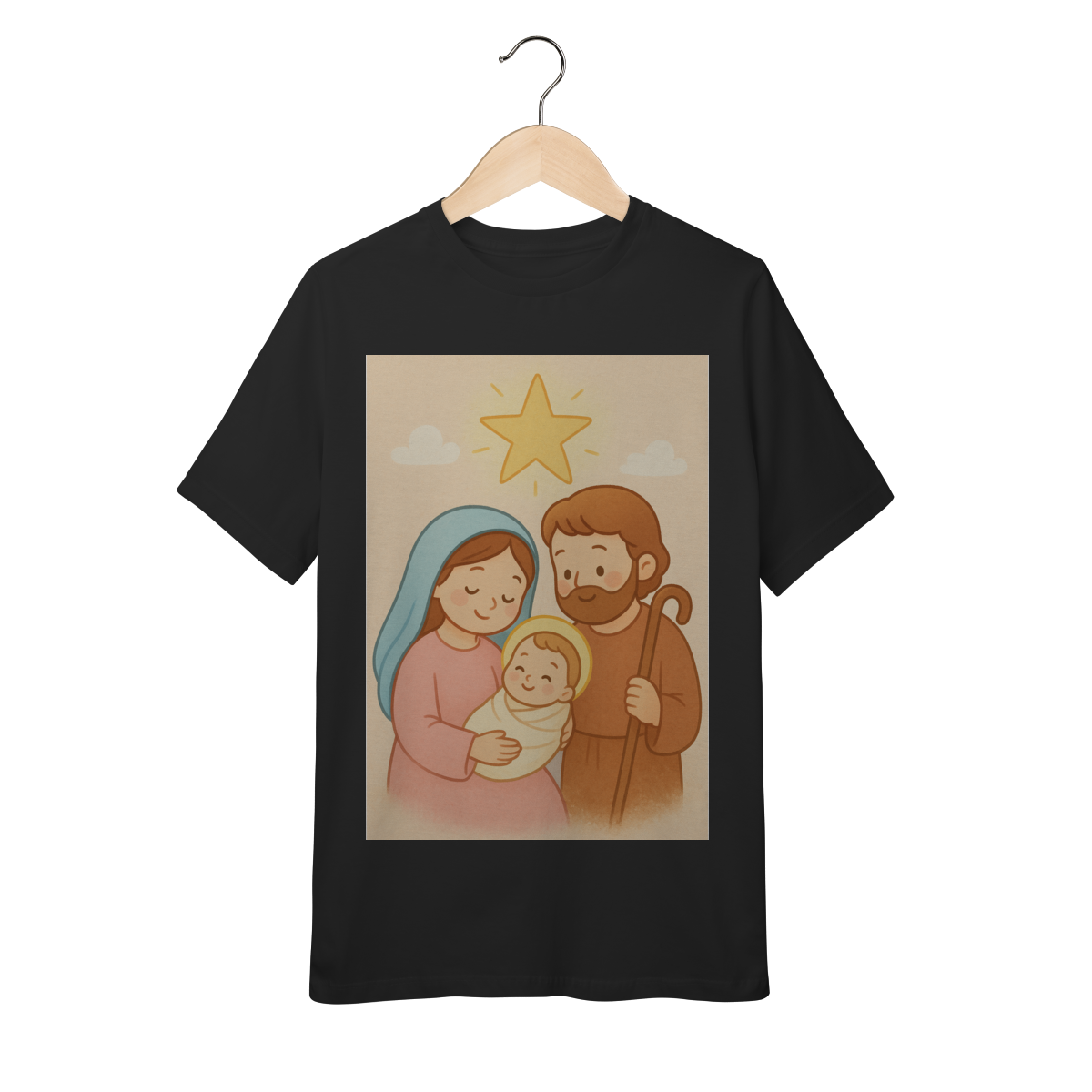 Nome do produto: Camiseta Quality Juvenil – Sagrada Família (Estilo Infantil | 10 a 14 anos)