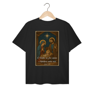 T-Shirt Plus Size – “O Verbo Se Fez Carne”