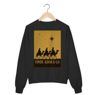 Moletom Prime Fechado Vinde Adorá-Lo – Reis Magos