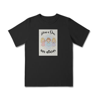 Nome do produto Camiseta Quality Infantil Glória a Deus nas Alturas – Anjinhos (2 a 8 anos)