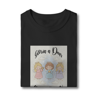 Nome do produto Camiseta Quality Infantil Glória a Deus nas Alturas – Anjinhos (2 a 8 anos)