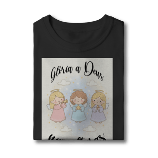 Nome do produto Camiseta Classic Infantil Glória a Deus nas Alturas – Anjinhos