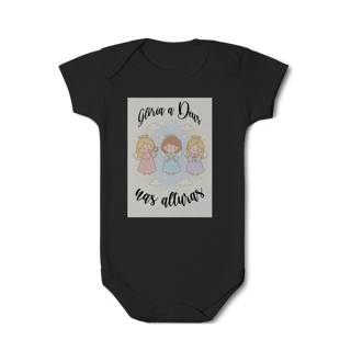 Nome do produto Body Infantil Glória a Deus nas Alturas – Anjinhos