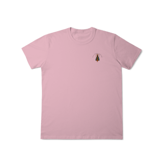 Nome do produto T-Shirt Classic – Nossa Senhora Aparecida (Emblema na Frente + Estampa Grande nas Costas)