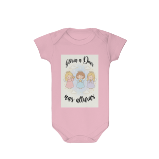 Nome do produto Body Infantil Glória a Deus nas Alturas – Anjinhos