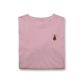Nome do produto T-Shirt Classic – Nossa Senhora Aparecida (Emblema na Frente + Estampa Grande nas Costas)