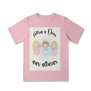 Nome do produto Camiseta Classic Infantil Glória a Deus nas Alturas – Anjinhos
