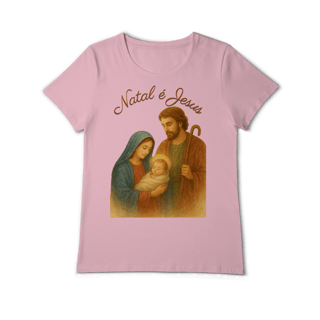 Nome do produto Baby Long Pima Natal é Jesus – Sagrada Família