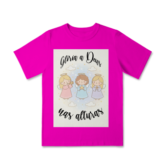 Nome do produto Camiseta Classic Infantil Glória a Deus nas Alturas – Anjinhos