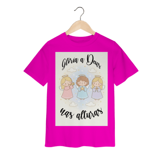 Nome do produto Camiseta Classic Infantil Glória a Deus nas Alturas – Anjinhos