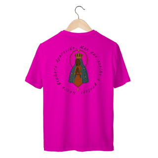 Nome do produto Camiseta Sport Dry UV – Nossa Senhora Aparecida (Frente Emblema pequeno + Costas Grandes)