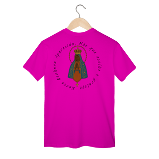 Nome do produto T-Shirt Classic – Nossa Senhora Aparecida (Emblema na Frente + Estampa Grande nas Costas)