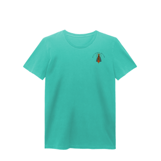 Nome do produto Baby Long Estonada – Nossa Senhora Aparecida (Emblema na Frente + Estampa Grande nas Costas)