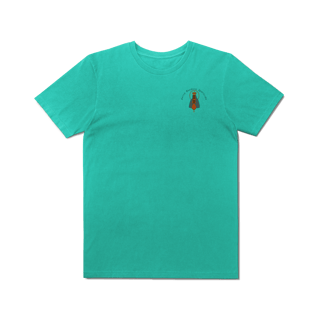 Nome do produto T-Shirt Estonada – Nossa Senhora Aparecida (Emblema na Frente + Estampa Grande nas Costas)