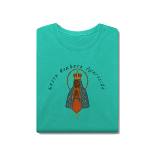 Nome do produto T-Shirt Estonada – Nossa Senhora Aparecida (Frente e Costas)