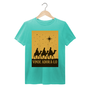 Nome do produto T-Shirt Estonada Vinde Adorá-Lo – Reis Magos
