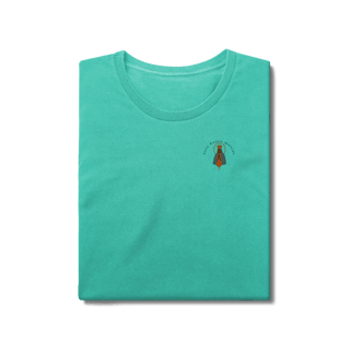 Nome do produto Baby Long Estonada – Nossa Senhora Aparecida (Emblema na Frente + Estampa Grande nas Costas)