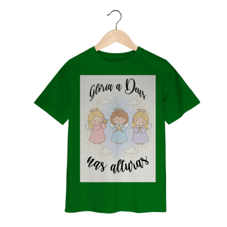 Nome do produto Camiseta Classic Infantil Glória a Deus nas Alturas – Anjinhos