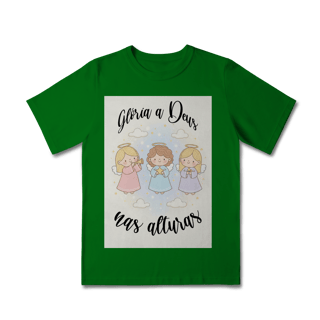 Nome do produto Camiseta Classic Infantil Glória a Deus nas Alturas – Anjinhos