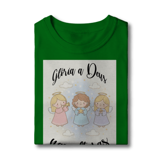Nome do produto Camiseta Classic Infantil Glória a Deus nas Alturas – Anjinhos