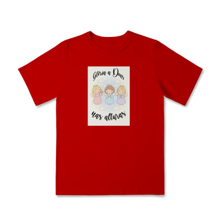 Nome do produto Camiseta Quality Infantil Glória a Deus nas Alturas – Anjinhos (2 a 8 anos)